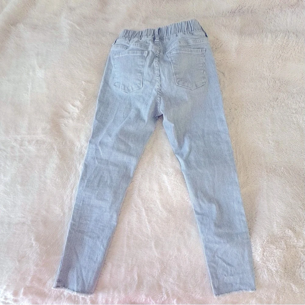 GAP Girls Straight-Leg raw hem legging Jeans lace up, 10, 140cm